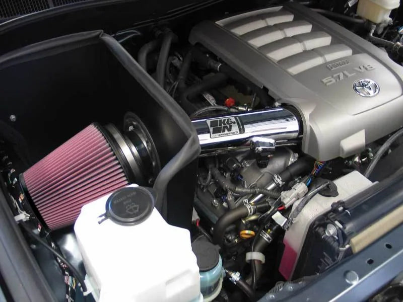 K&N 07-10 Toyota Tundra V8-5.7L High Flow Performance Kit - Back View