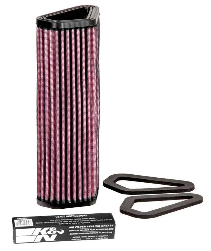 K&N 07-12 Ducati 1098/1098S/1098R/848 848/1198S/Streetfighter/848 Evo/Diavel Replacement Air Filter - Main Product View