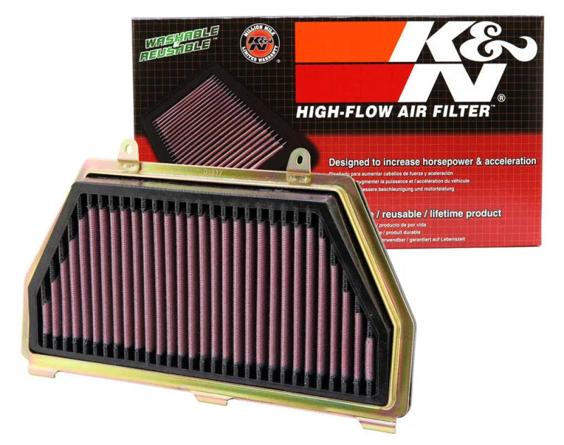 K&N 07-12 Honda CBR600RR Replacement Air Filter - Side View
