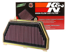 Load image into Gallery viewer, K&amp;N 07-12 Honda CBR600RR Replacement Air Filter - Side View
