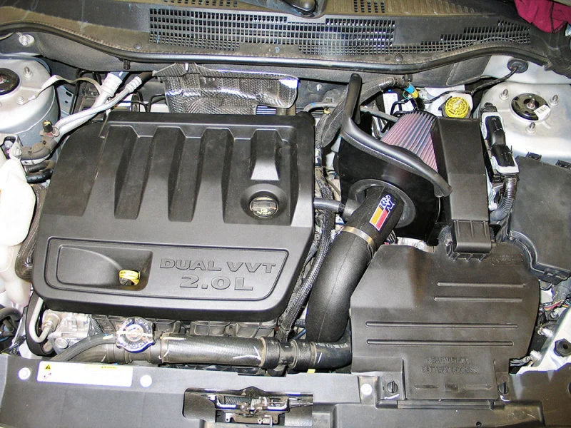 K&N 07 Dodge Caliber/Jeep Compass L4-1.8/2.0/2.4L Performance Intake Kit - Side View
