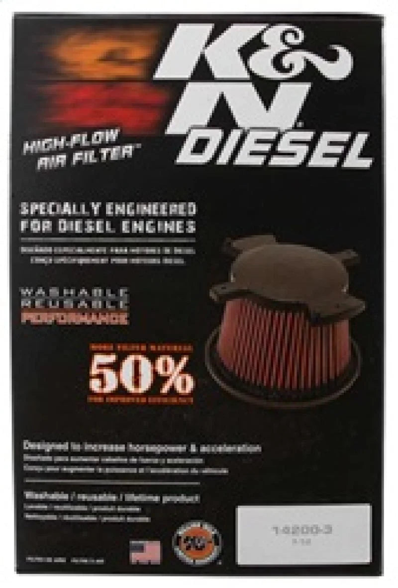 K&N 07 Dodge Ram 2500/3500 6.7L-L6 DSL Drop In Air Filter - Additional View 5