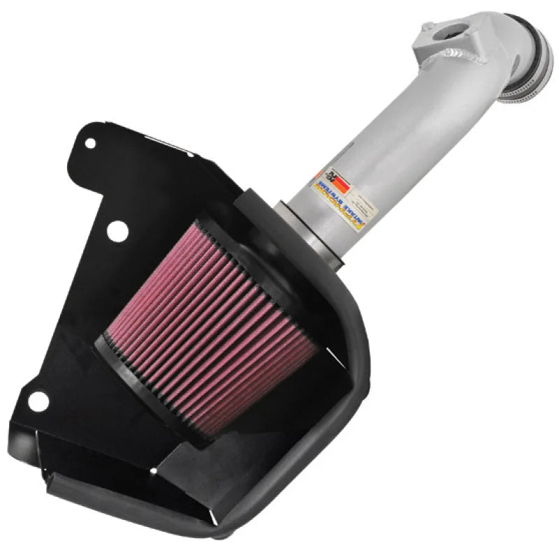 K&N 07 Mitsubishi Lancer L4-2.0L Silver Typhoon Short Ram Intake - Main Product View