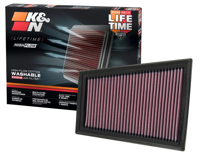 K&N 07 Nissan Sentra 2.0L-L4 Drop In Air Filter - Additional View 8