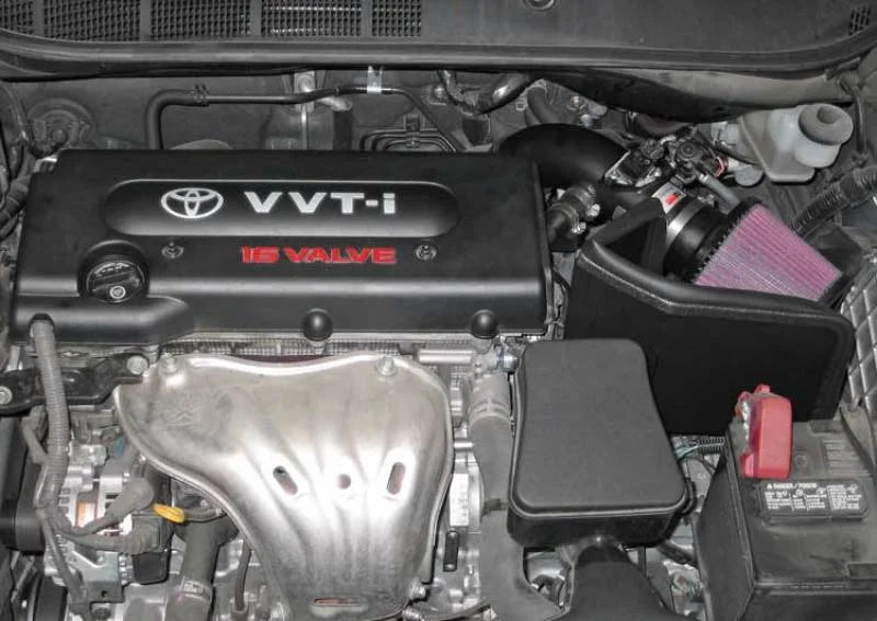 K&N 07 Toyota Camry L4-2.4LTyphoon Short Ram  Intake - Side View