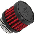 Load image into Gallery viewer, K&amp;N 0.75 inch ID 1.375 inch OD 1.125 inch H Clamp On Crankcase Vent Filter - Side View