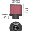 Load image into Gallery viewer, K&amp;N 0.75 inch ID 1.375 inch OD 1.125 inch H Clamp On Crankcase Vent Filter - Installation View