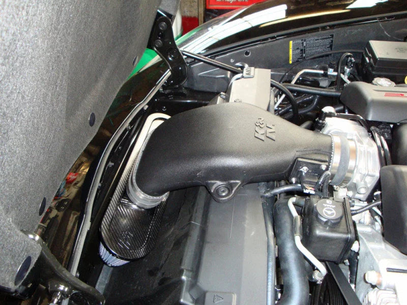 K&N 08-09 Chevy Corvette 6.2L V8 AirCharger Performance Intake - Side View