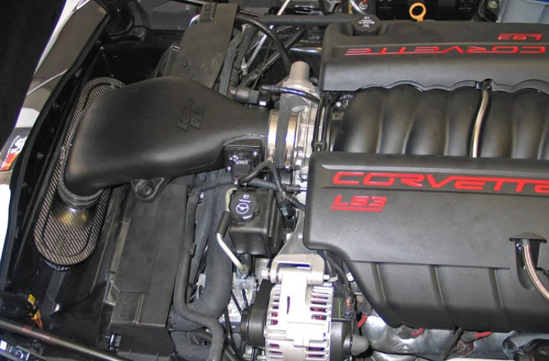 K&N 08-09 Chevy Corvette 6.2L V8 AirCharger Performance Intake - Back View