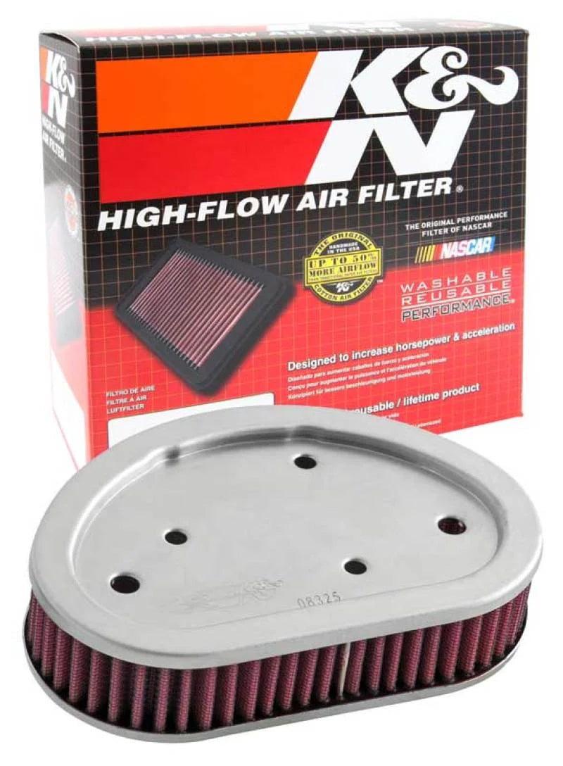 K&N 08-09 Harley Replacement Air Filter - Side View