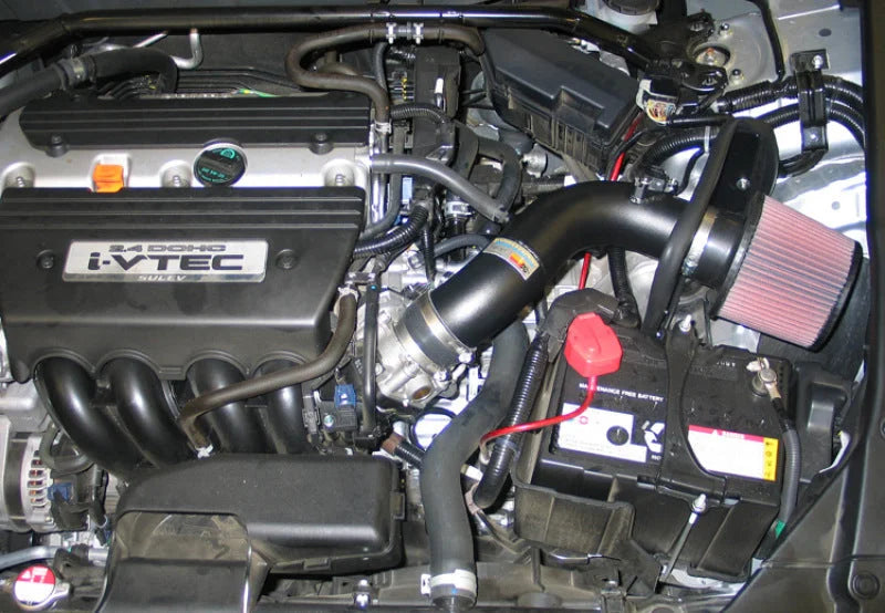 K&N 08-09 Honda Accord L4-2.4L Typhoon Short Ram Intake - Side View