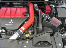 Load image into Gallery viewer, K&amp;N 08-09 Mitsubishi Evo X Wrinkle Red Typhoon Short Ram Intake - Side View