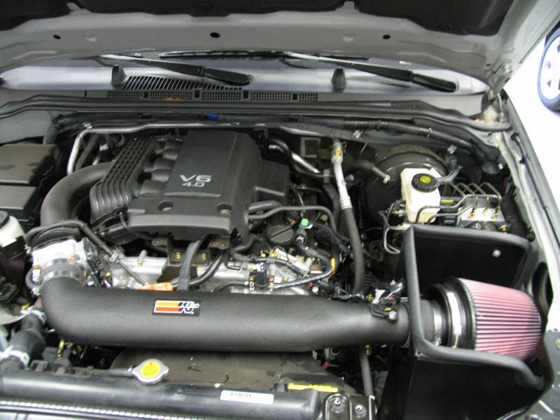 K&N 08-09 Nissan Pathfinder/Xterra/Frontier V6-4.0L AirCharger Performance Intake - Side View