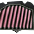 Load image into Gallery viewer, K&amp;N 08-09 Suzuki GSX1300R Hayabusa Replacement Air Filter - Side View