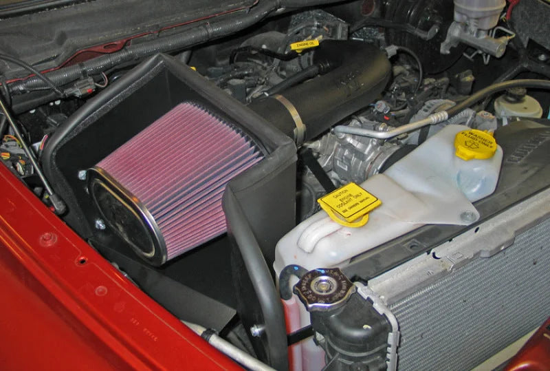K&N 08-10 Dodge Ram V8-4.7L AirCharger Performance Intake - Side View