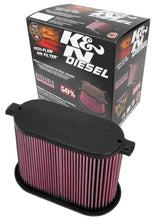 Load image into Gallery viewer, K&amp;N 08-10 Ford F250 Super Duty 6.4L Drop In Air Filter - Back View