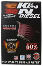 Load image into Gallery viewer, K&amp;N 08-10 Ford F250 Super Duty 6.4L Drop In Air Filter - Installation View