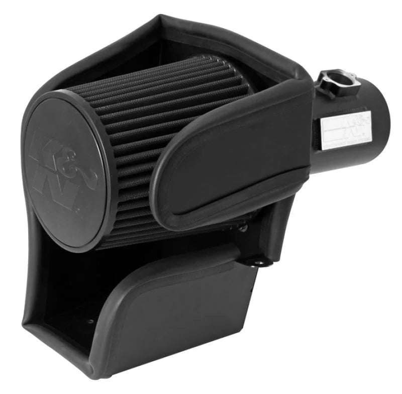 K&N 08-10 Ford F250/F350/F450/F550 Super Duty 6.4L V8 DSL Black Performance Intake Kit - Main Product View