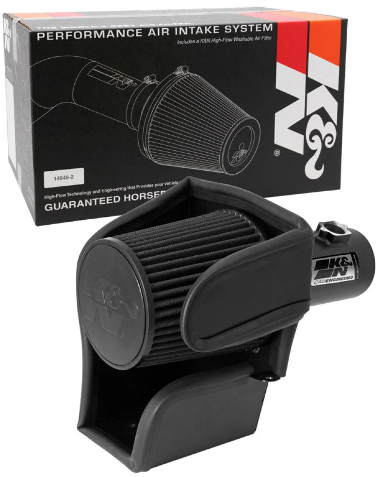 K&N 08-10 Ford F250/F350/F450/F550 Super Duty 6.4L V8 DSL Black Performance Intake Kit - Additional View 11