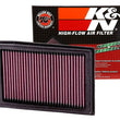Load image into Gallery viewer, K&amp;N 08-10 Kawasaki EX250R Ninja Replacement Air Filter - Side View