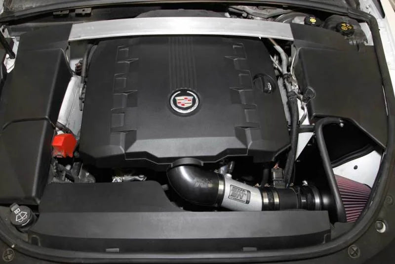 K&N 08-11 Typhoon, Cadillac CTS 3.6L,  3.6L  69 Series Typhoon Perf Intake Kit - Back View