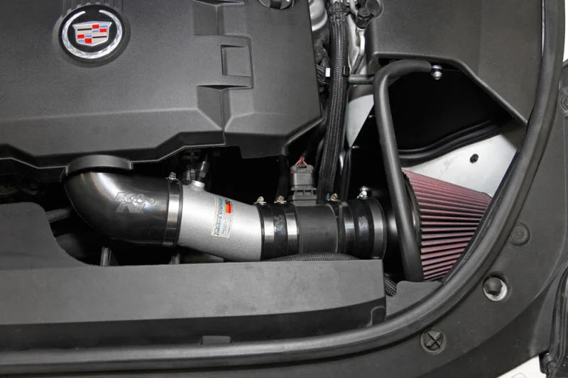 K&N 08-11 Typhoon, Cadillac CTS 3.6L,  3.6L  69 Series Typhoon Perf Intake Kit - Installation View