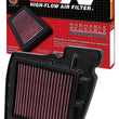 Load image into Gallery viewer, K&amp;N 08-11 Yamaha FZ16 153 / 09-11 FZ150 Fazer Replacement Air Filter - Side View