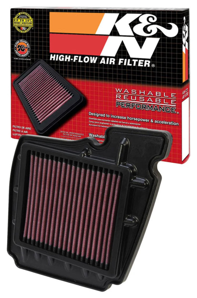 K&N 08-11 Yamaha FZ16 153 / 09-11 FZ150 Fazer Replacement Air Filter - Side View