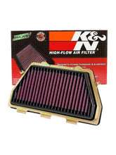 Load image into Gallery viewer, K&amp;N 08-13 Honda CBR1000RR 999 Replacement Air Filter - Side View