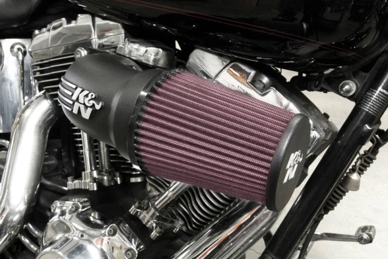 K&N 08-17 Harley Davidson Touring Models Performance Air Intake System - Installation View
