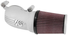 Load image into Gallery viewer, K&amp;N 08-17 Harley Davidson Touring Models Performance Air Intake System Silver - Main Product View