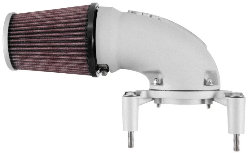 K&N 08-17 Harley Davidson Touring Models Performance Air Intake System Silver - Installation View