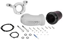 Load image into Gallery viewer, K&amp;N 08-17 Harley-Davidson Touring Models Performance Air Intake System - Silver - Installation View