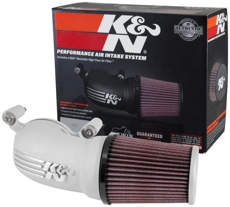 K&N 08-17 Harley-Davidson Touring Models Performance Air Intake System - Silver - Additional View 5