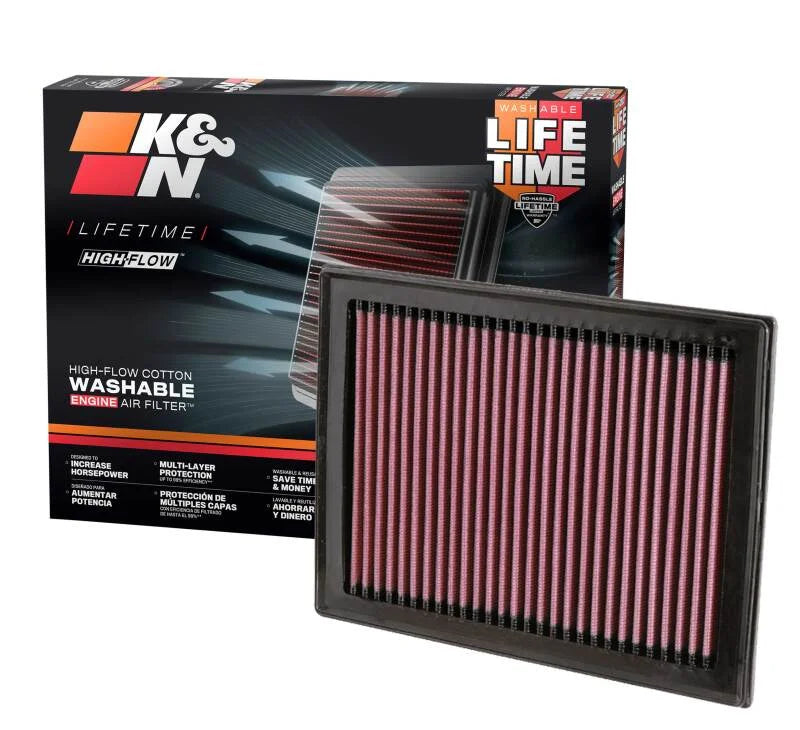 K&N 08 Nissan Sentra 2.5L Drop In Air Filter - Additional View 12