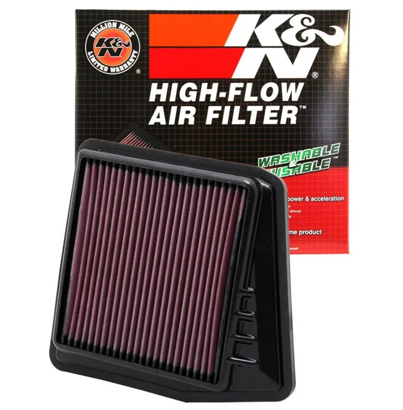 K&N 09-10 Acura TSX 2.4L-L4 Drop In Air Filter - Back View