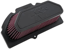 Load image into Gallery viewer, K&amp;N 09-11 Suzuki GSXR 1000 Replacement Air Filter 11.063in L x 5.688in W x 3.375in H - Main Product View