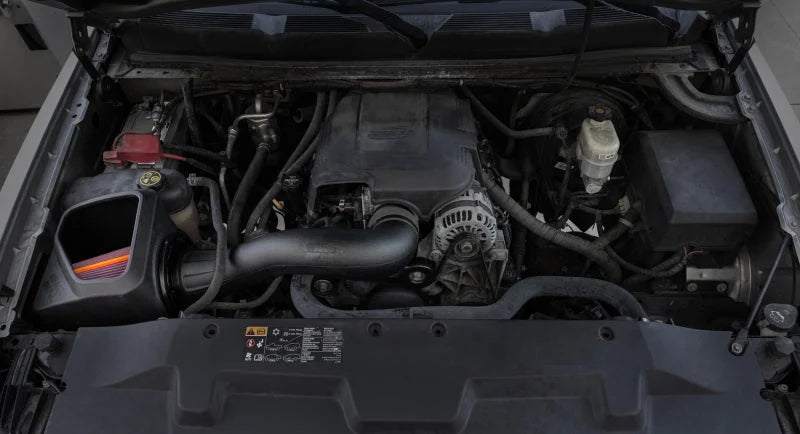 K&N 09-12 V8 GM 1500 Performance Air Intake System - Side View