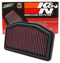 Load image into Gallery viewer, K&amp;N 09-12 Yamaha YZF R1 Air Filter - Side View