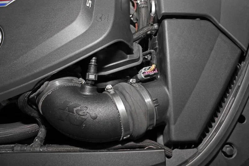 K&N 09-15 Cadillac CTS-V V8 6.2L F/I 57 Series FIPK Performance Intake Kit - Side View