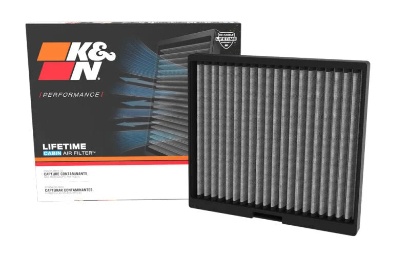 K&N 09-22 Nissan 370Z 3.7L V6 Lifetime Washable Cabin Air Filter - Installation View