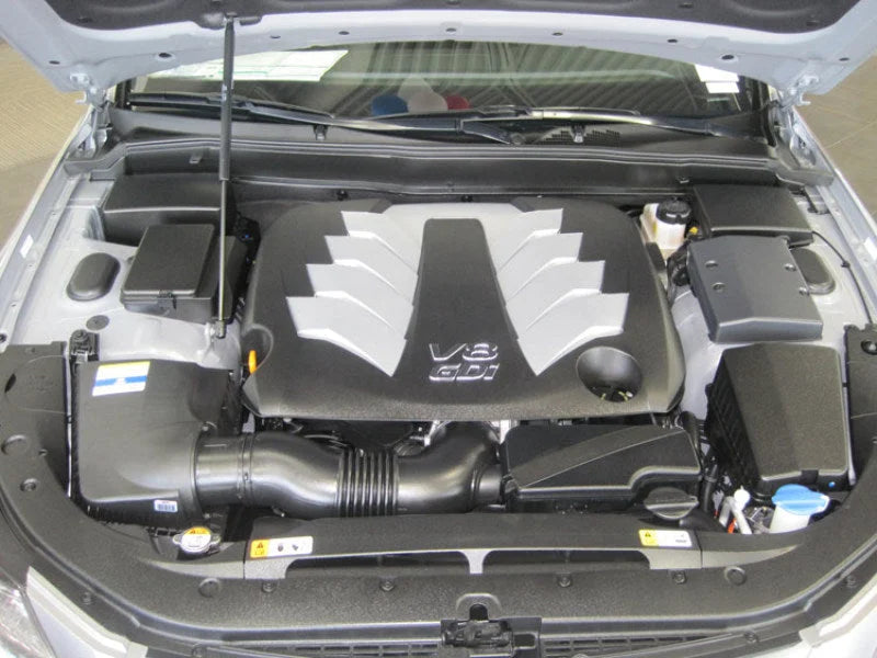 K&N 09 Hyundai Genesis 4.6L V8 Drop In Air Filter - Side View