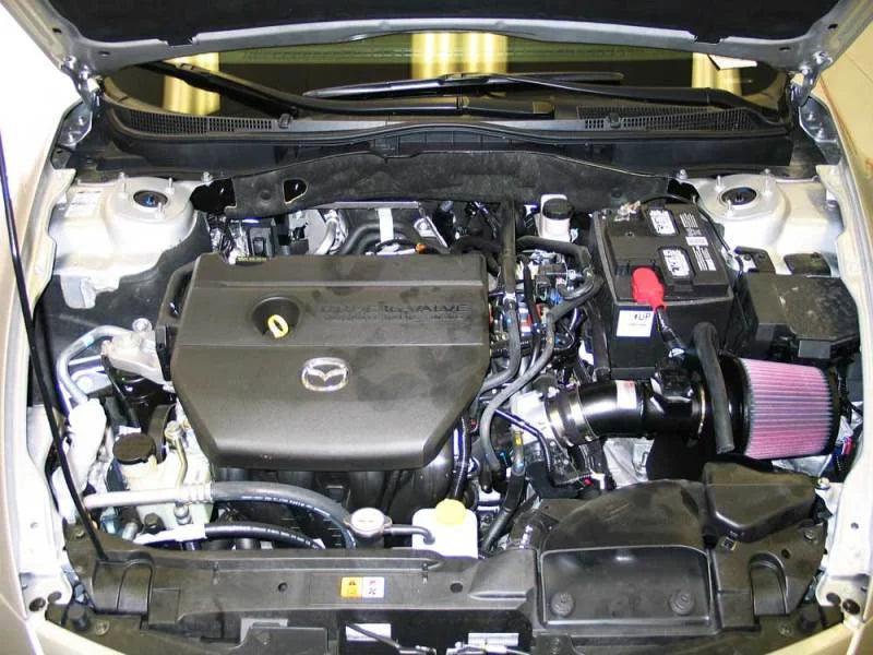 K&N 09 Mazda6 L4-2.5L Typhoon Cold Air Intake - Side View