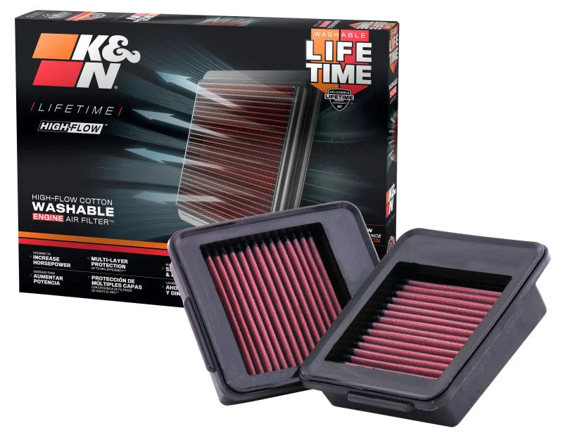 K&N 09+ Nissan GTR Drop In Air Filter - Additional View 5