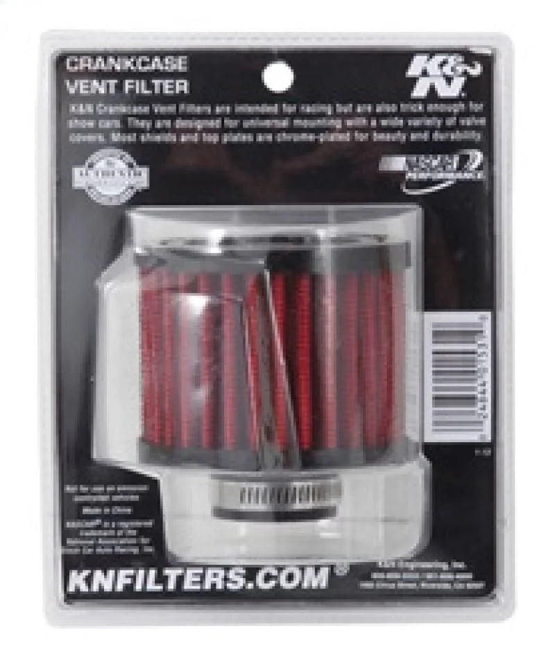 K&N 1 inch ID 3 inch OD 2.375 inch H Rubber Base Crankcase Vent Filter - Additional View 8