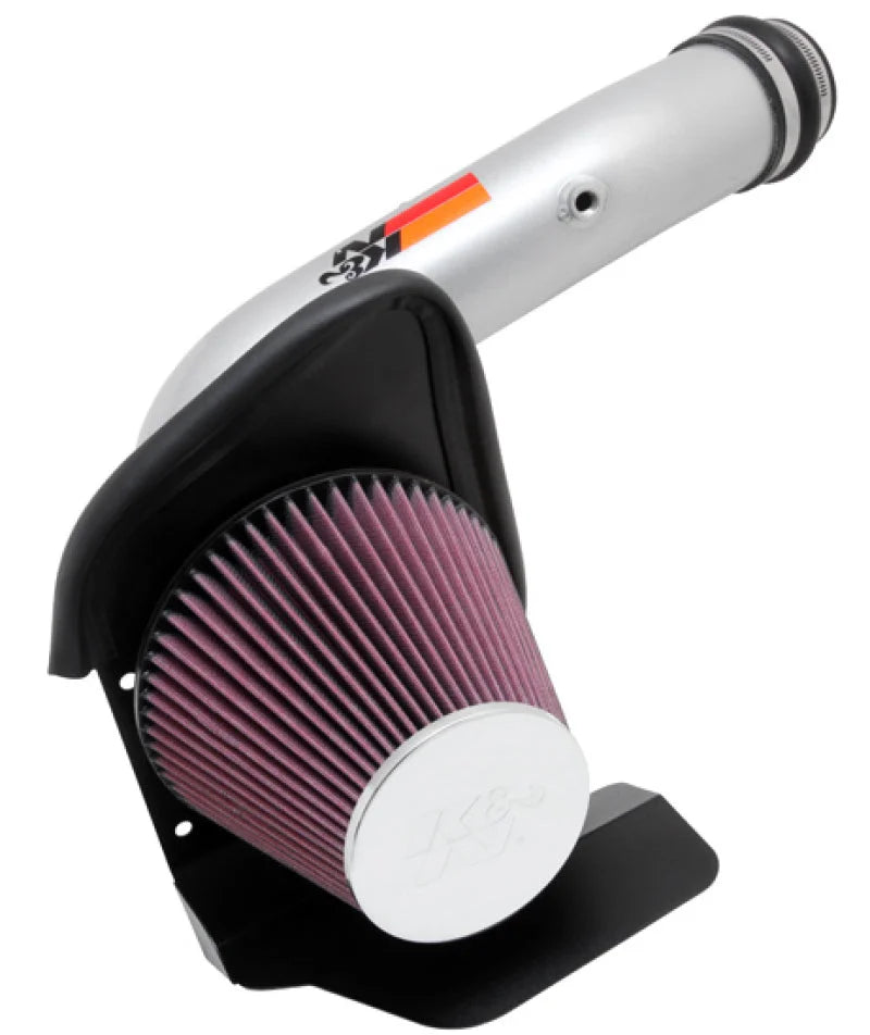 K&N 10-11 Ford Taurus 3.5L V6 Silver Typhoon Cold Air Intake - Main Product View