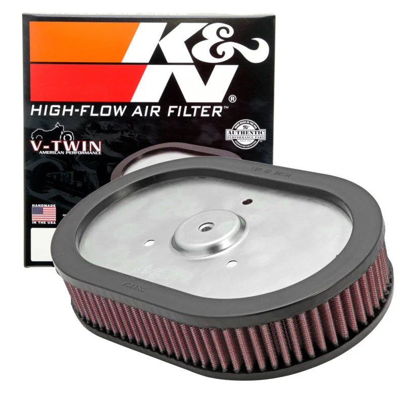 K&N 10-12 Harley Davidson FLHXSE/FLSTSE / 11-12 FLHTCUSE / 11 FLTRUSE Replacement Air Filter - Main Product View