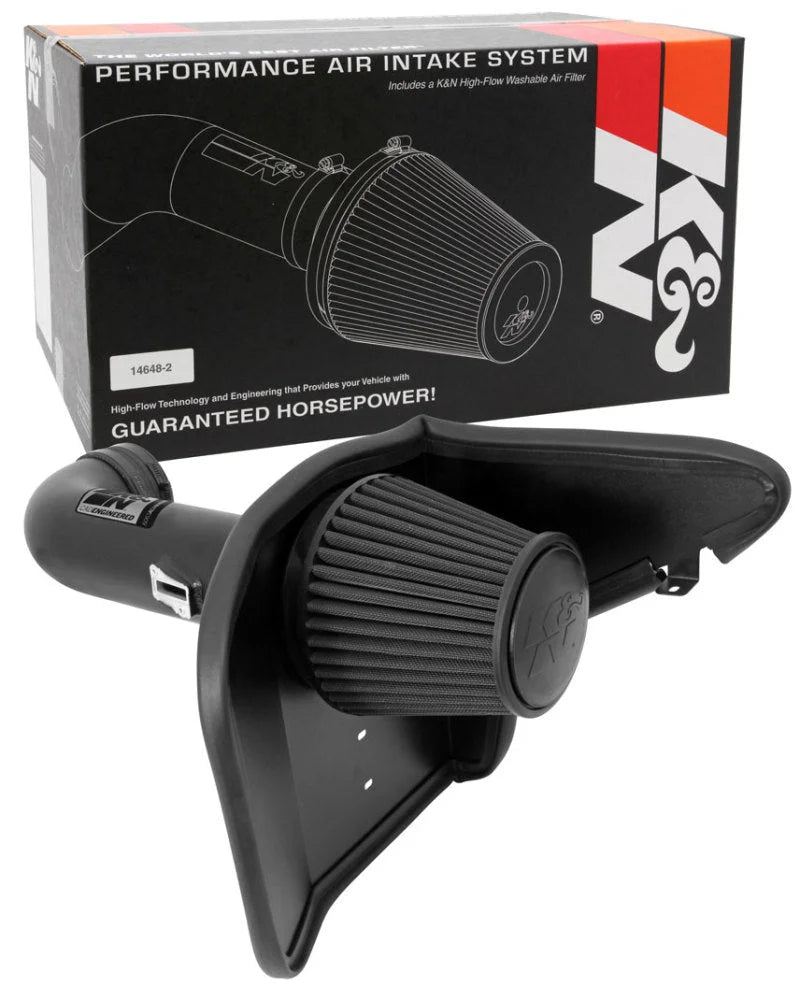 K&N 10-13 Chevy Camaro 6.2L V8 Black Performance Intake Kit - Additional View 11