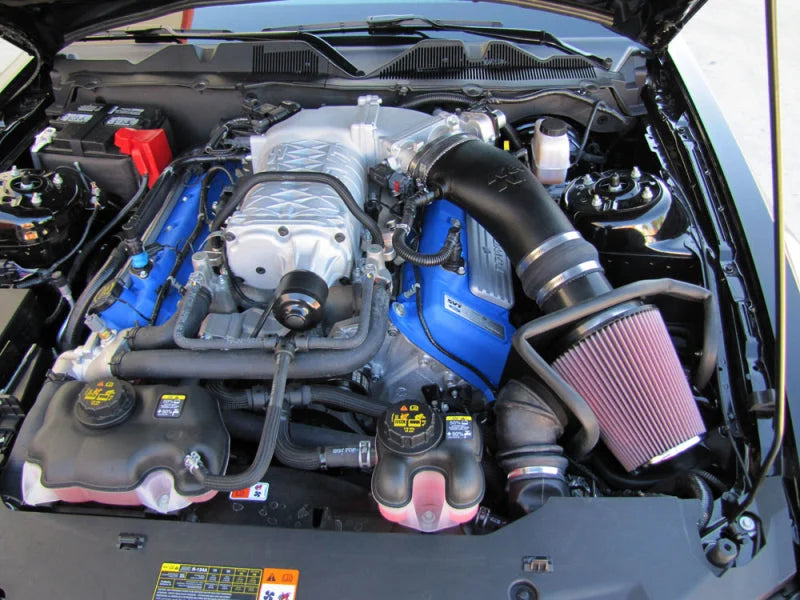 K&N 10-14 Ford Mustang Shelby GT 5.4L V8 Performance Intake Kit - Back View