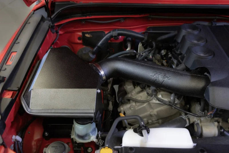 K&N 10-23 Toyota 4Runner 4.0L V6 Performance Air Intake System - Back View